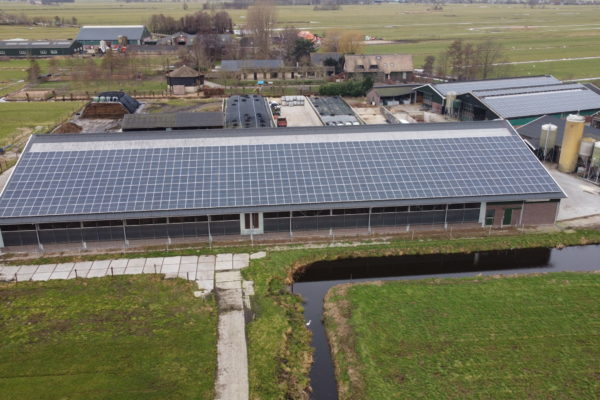 linkerzijde Stolwijk, Kool, zonnepanelen, PV-installatie